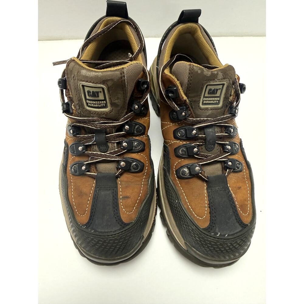 CAT Work Hiking Shoes Boots Leather Safety Outdoor Caterpillar Size 8.5